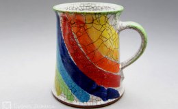 Töpferei Dambeck - Craqueleé Regenbogen