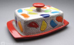 Töpferei Dambeck - Craqueleé Kaeseglocke