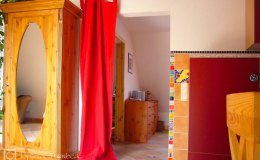 Ferienwohnung Dambeck Durchgang Bad