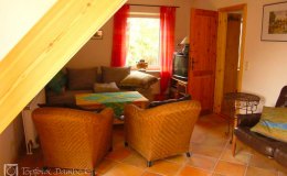 Ferienwohnung Dambeck Wohnzimmer Sitzecke